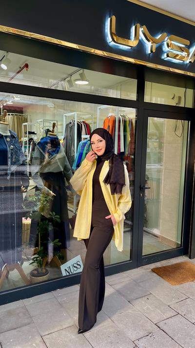 Yusuf Özdemir 1483 İspanyol Paça Pantolon Siyah