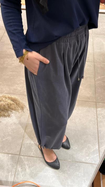 Yusuf Özdemir 1559 Paçası Lastikli Pantolon Antrasit