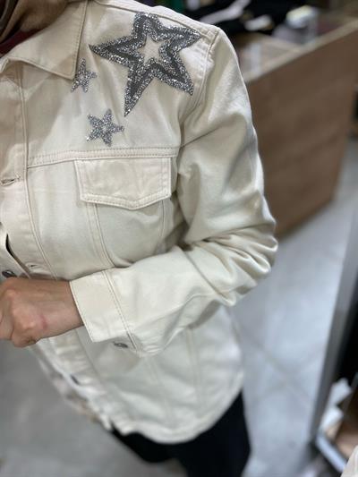 Nuss Kot Ceket Ekru 6044