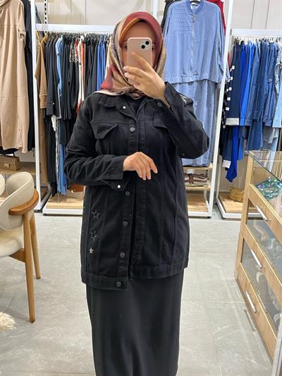 Nuss Kot Ceket Siyah 6044