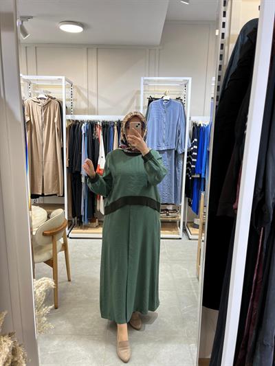 Nuss 2044 Turmalin Elbise