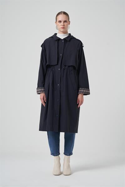 Nuss 6033 Trençkot Kap Lacivert