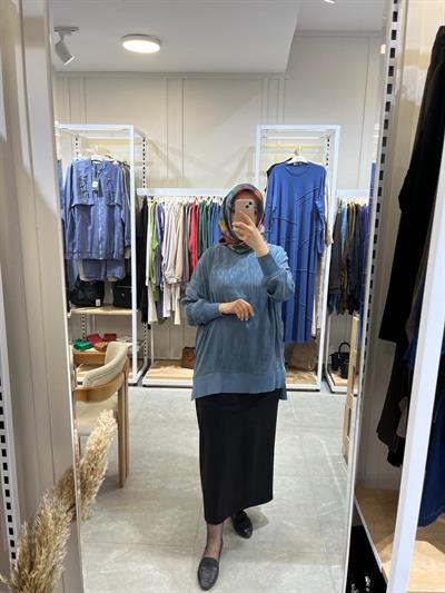 Nuss Tunik Mavi 3009