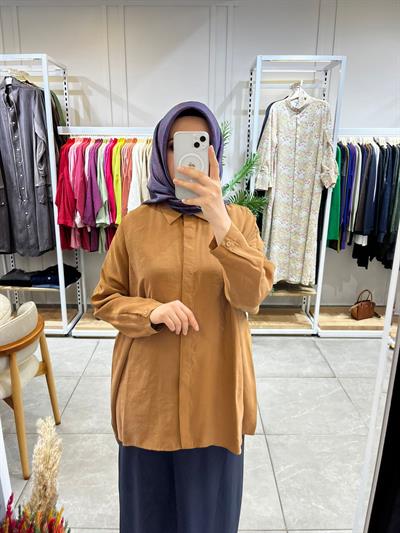 Nuss 3001 Oversize Düğmeli Gömlek Enfiye