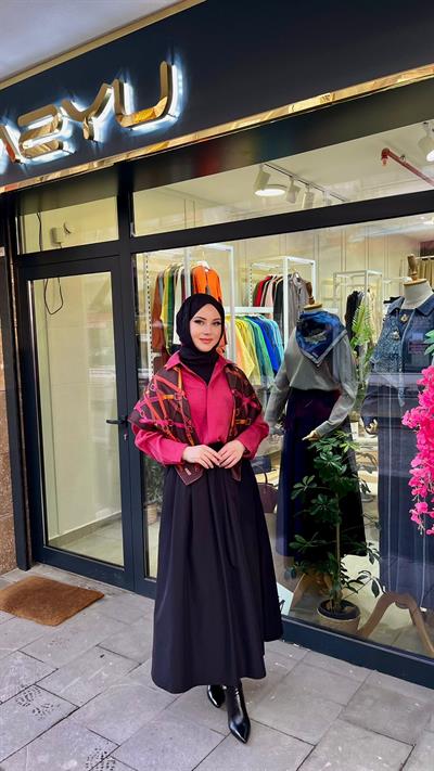 Yusuf Özdemir 1555 Cepli Kumaş Etek Siyah