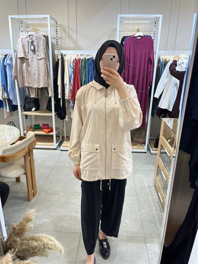 Yusuf Özdemir Beli Lastikli Paraşüt Detaylı Pantolon siyah 1557