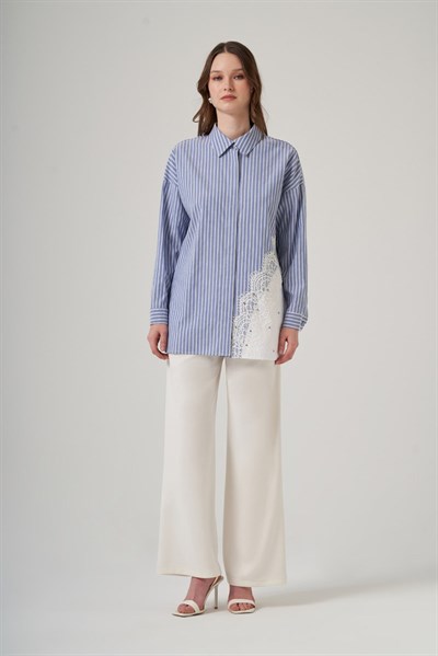 Nuss 26Y3007 Gömlek Mavi