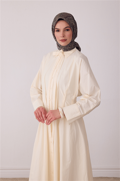 Belli Füme Etnik Desen %100 Twill İpek Eşarp 4404-82
