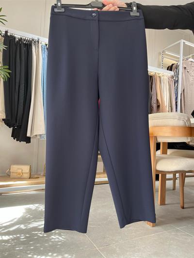 Yusuf Özdemir Paçası Düğmeli Pantolon Lacivert 1393