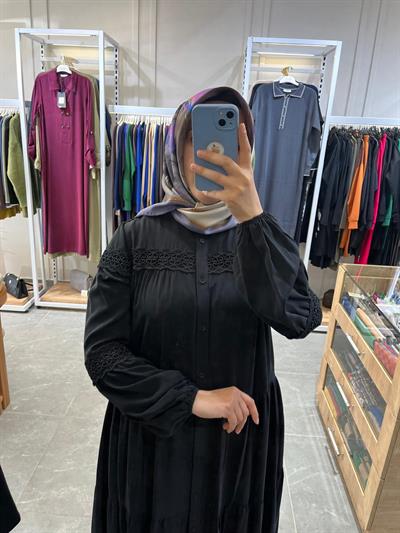 Nurcan Çetin Elbise 16113 Siyah