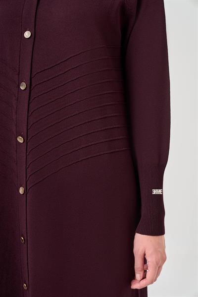 Missa İtalyan Merserize Hırka Bordo