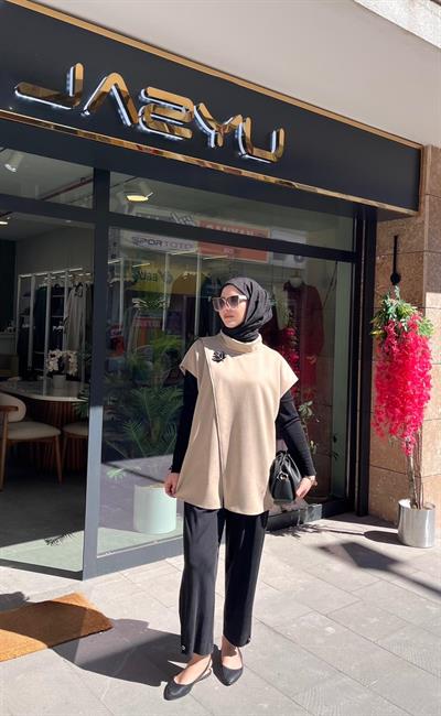 Yusuf Özdemir 1559 Paçası Lastikli Pantolon Siyah