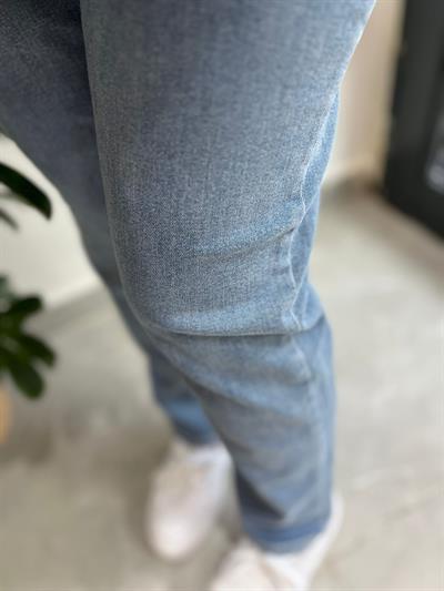 Mom Jeans Düz Kot Pantolon 0291