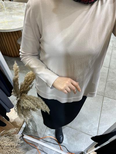 Nuss 902 Basic Merserize Tunik Bej