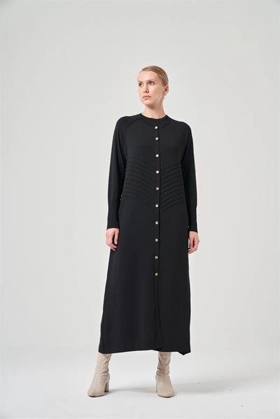 Missa İtalyan Merserize Hırka Siyah