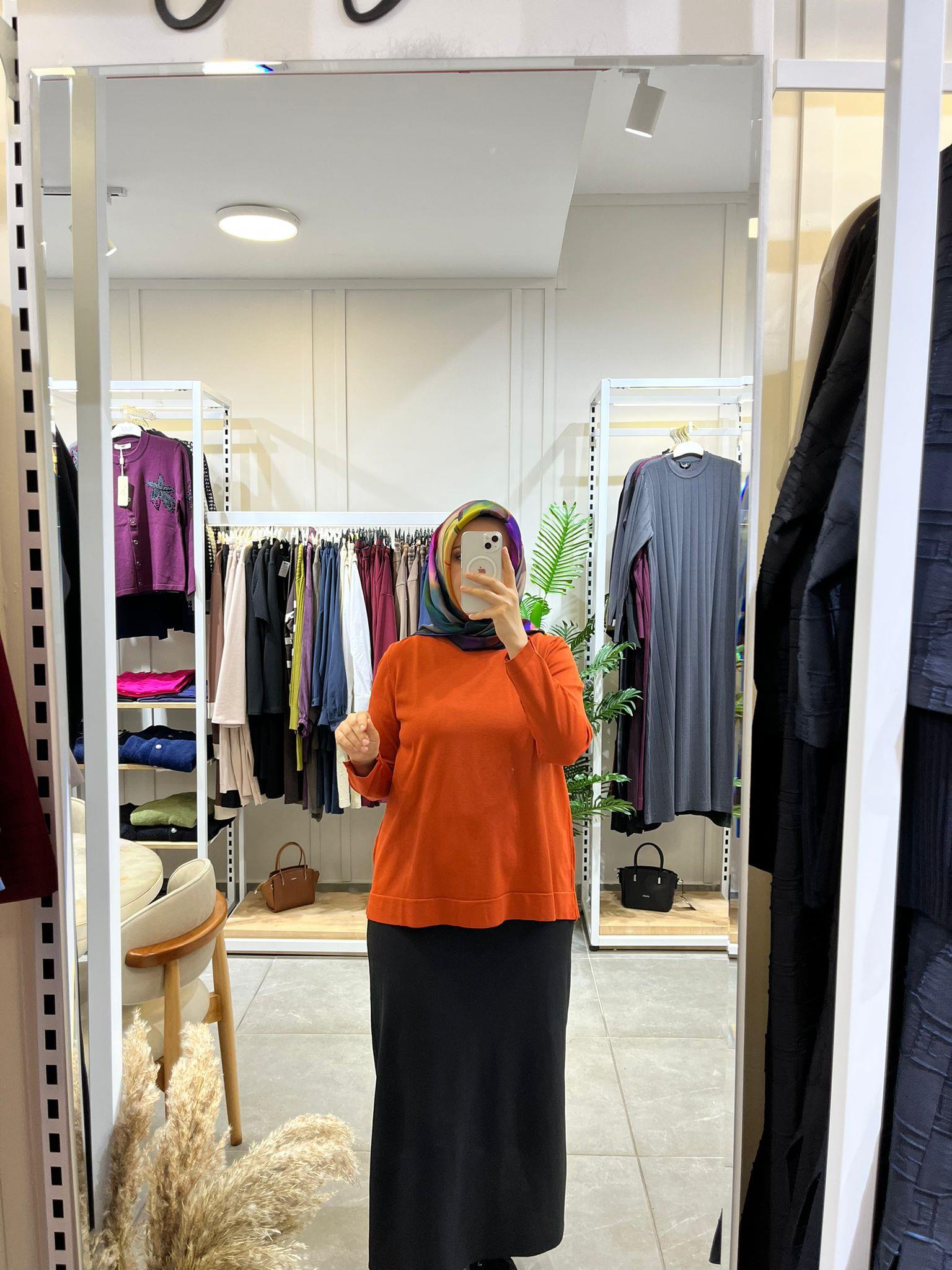 Nuss 902 Basic Merserize Tunik KiremitTunikNussUYT0003814NussNuss 902 Basic Merserize Tunik Kiremit