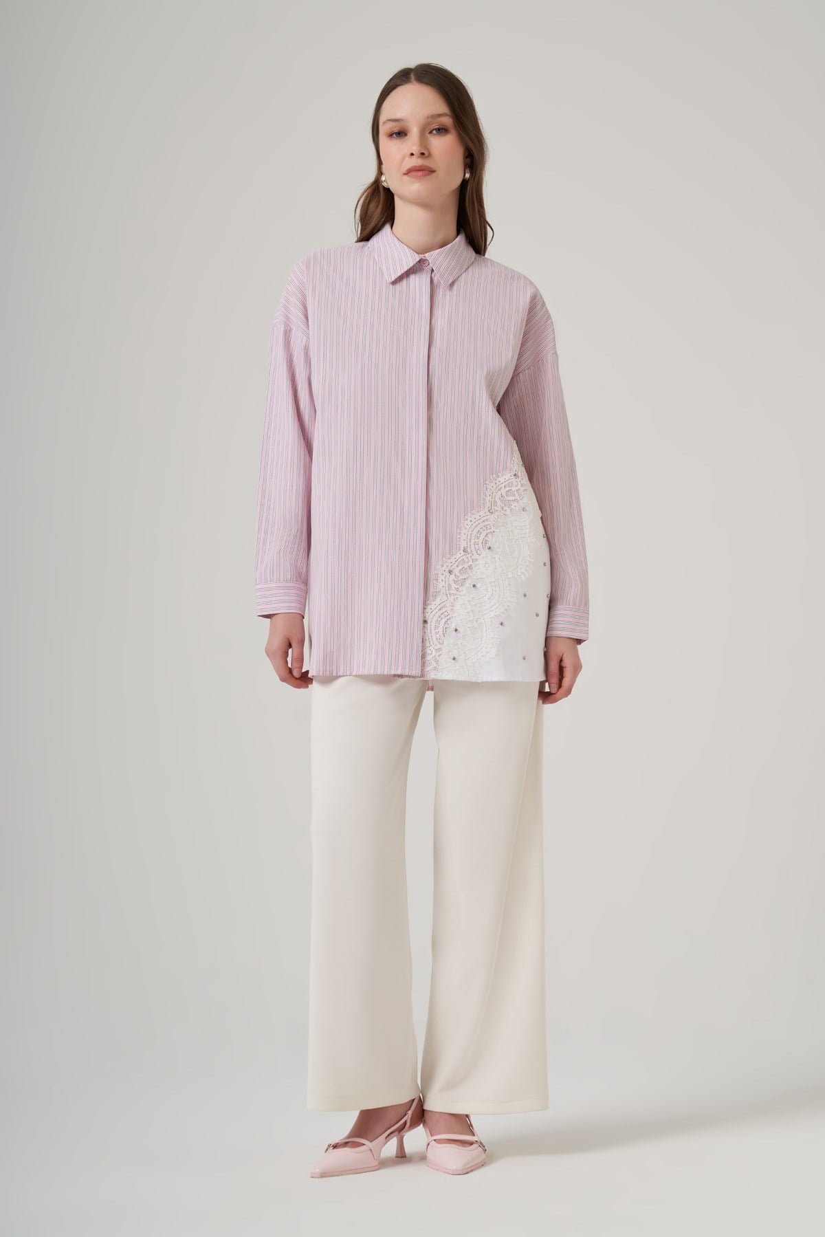 Nuss 26Y3007 Gömlek PembeGömlekNuss3950NussNuss 26Y3007 Gömlek Pembe