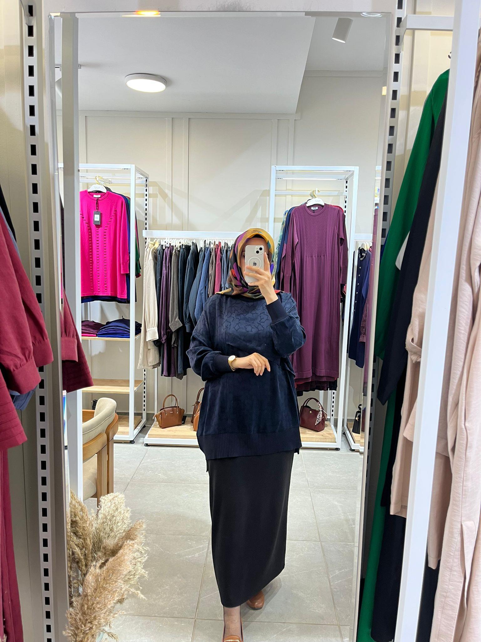 Nuss 3003 Tunik LacivertTunikNussUYT0003688NussNuss 3003 Tunik Lacivert