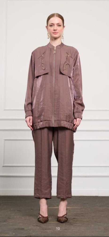 Nuss Pantolonlu Takım Kahve 1049