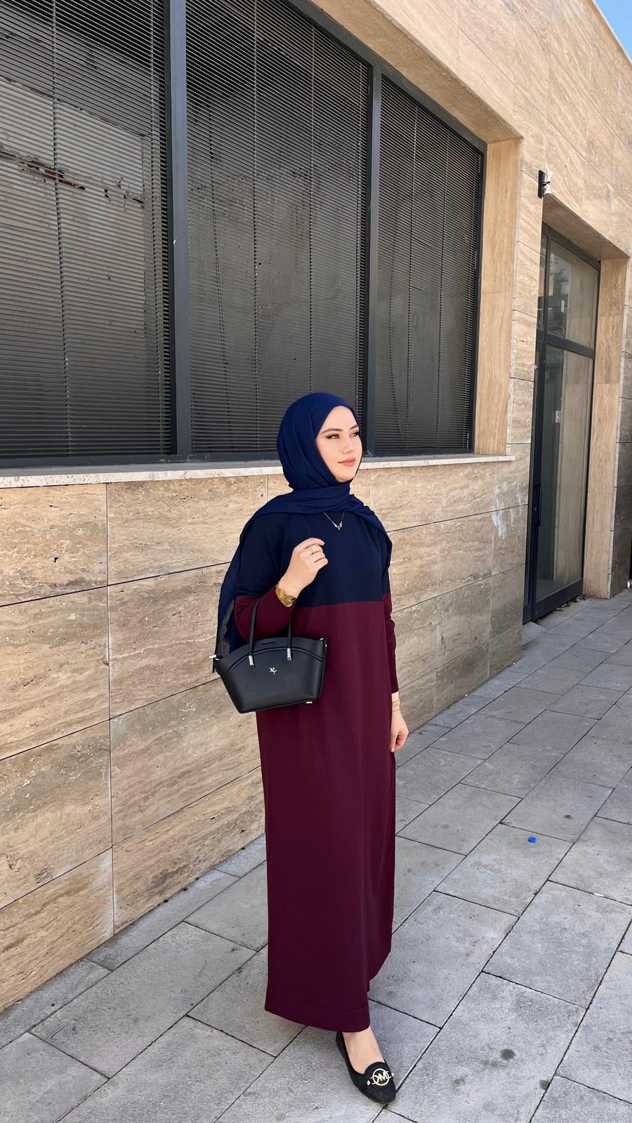 Nuss 508 Triko Elbise BordoElbiseNussUYT0003662NussNuss 508 Triko Elbise Bordo