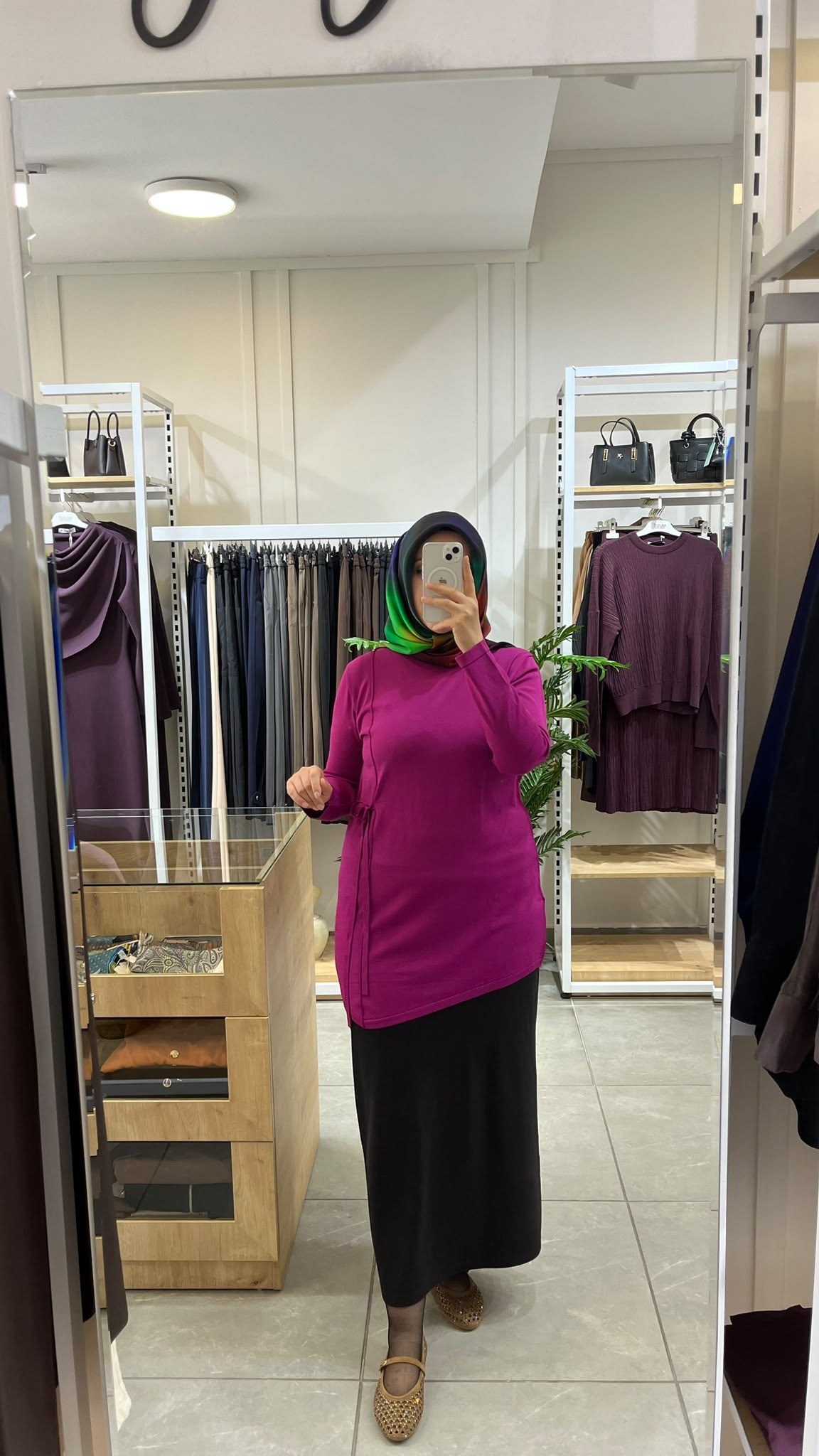 Tığ Triko Bağlama Detaylı Tunik Fuşya 22111TunikTığ Triko4073Tığ TrikoTığ Triko Bağlama Detaylı Tunik Fuşya 22111