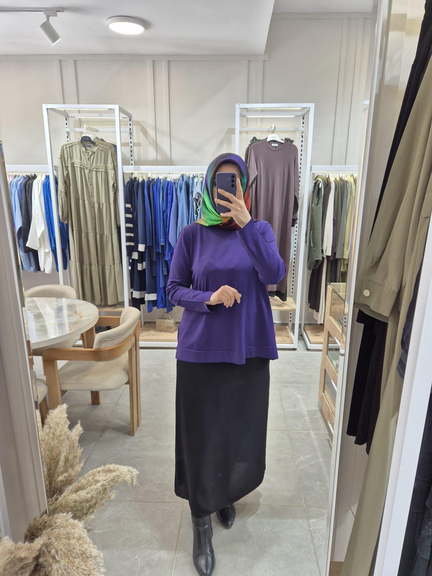 Nuss Standart Merserize Tunik 902 koyu mor