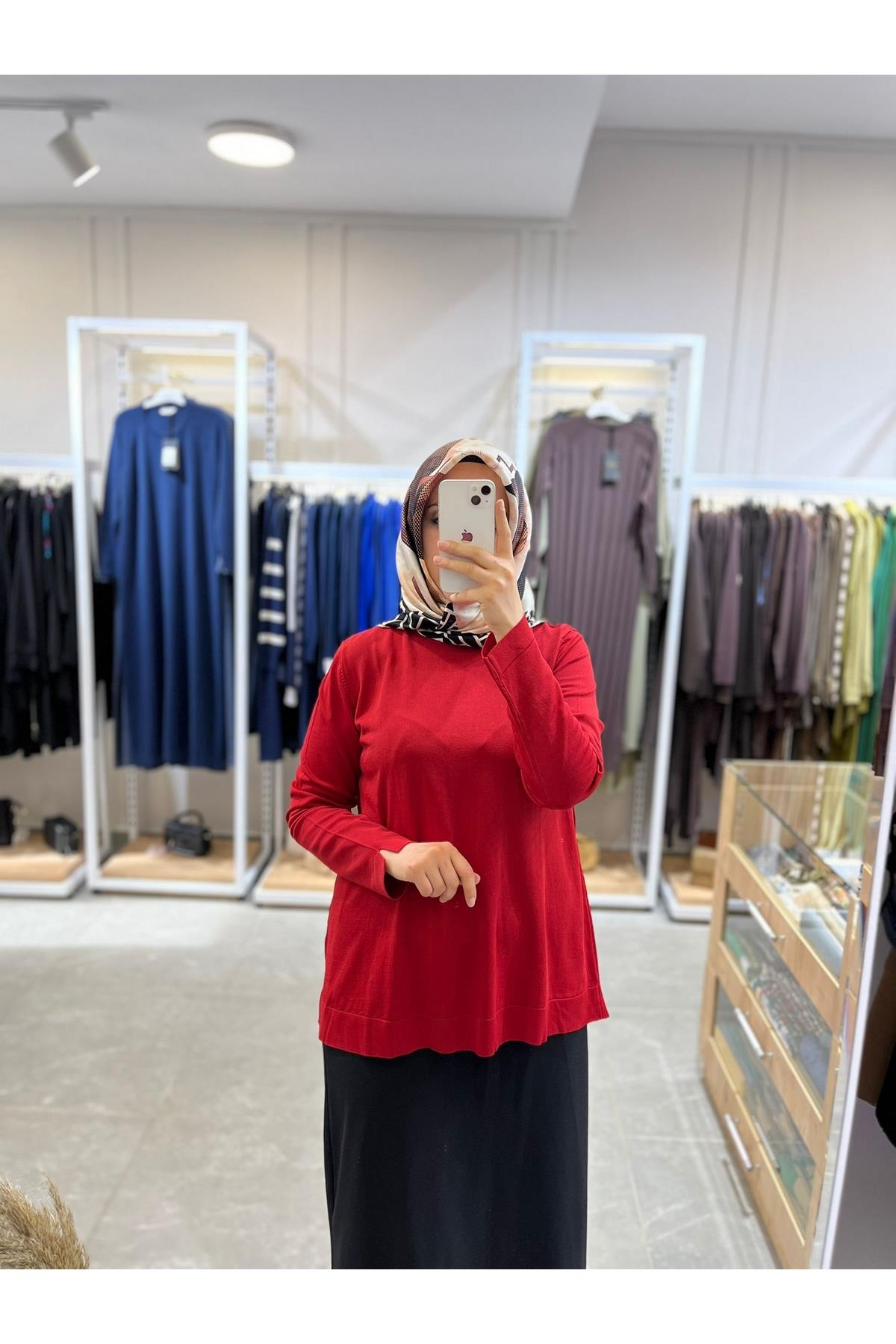 Nuss Standart Merserize Tunik 902 Kırmızı