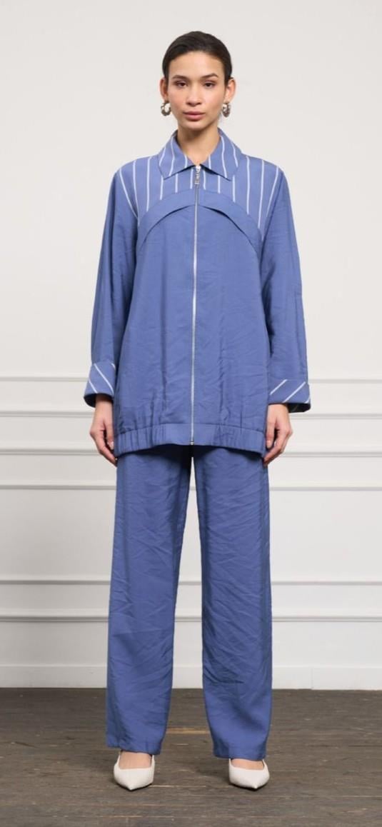 Nuss Pantolonlu Takım İndigo 1048