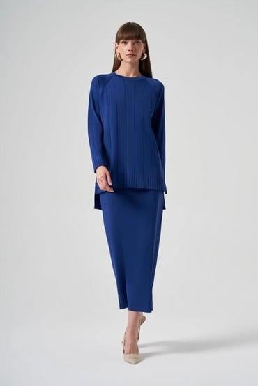 Nuss Düz Etekli Takım 1314 Saks