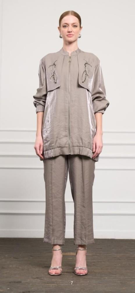 Nuss pantolonlu Takım Gri 1049