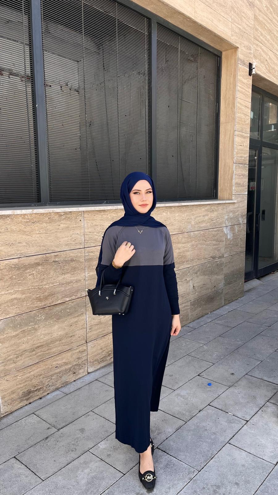 Nuss 508 Triko Elbise LacivertElbiseNussUYT0003663NussNuss 508 Triko Elbise Lacivert