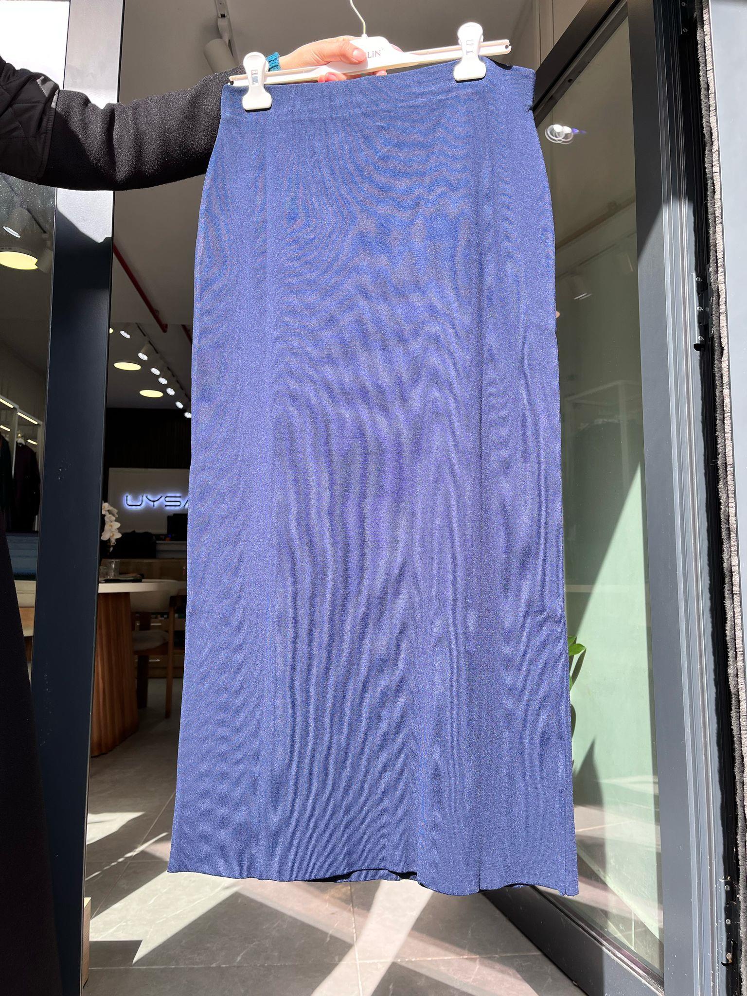 Nuss 013 Kalem Triko Etek Lacivert