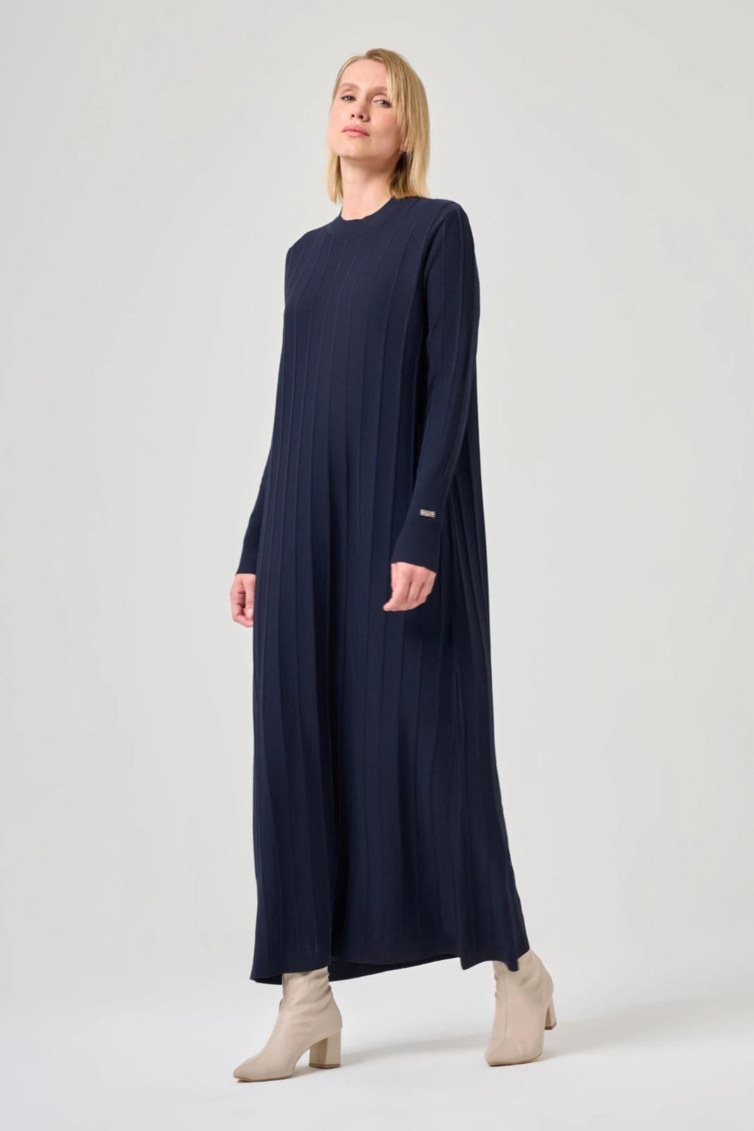 Missa Astana Merserize Elbise LacivertElbiseMissaUYT0003798MissaMissa Astana Merserize Elbise Lacivert