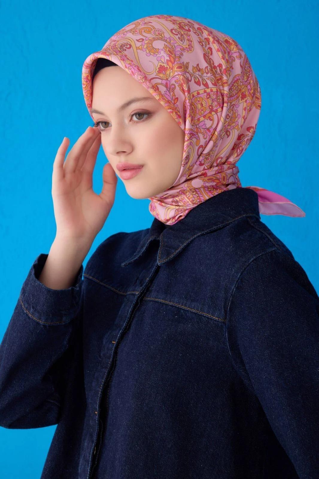 Belli Saf İpek Eşarp 4101D Şura