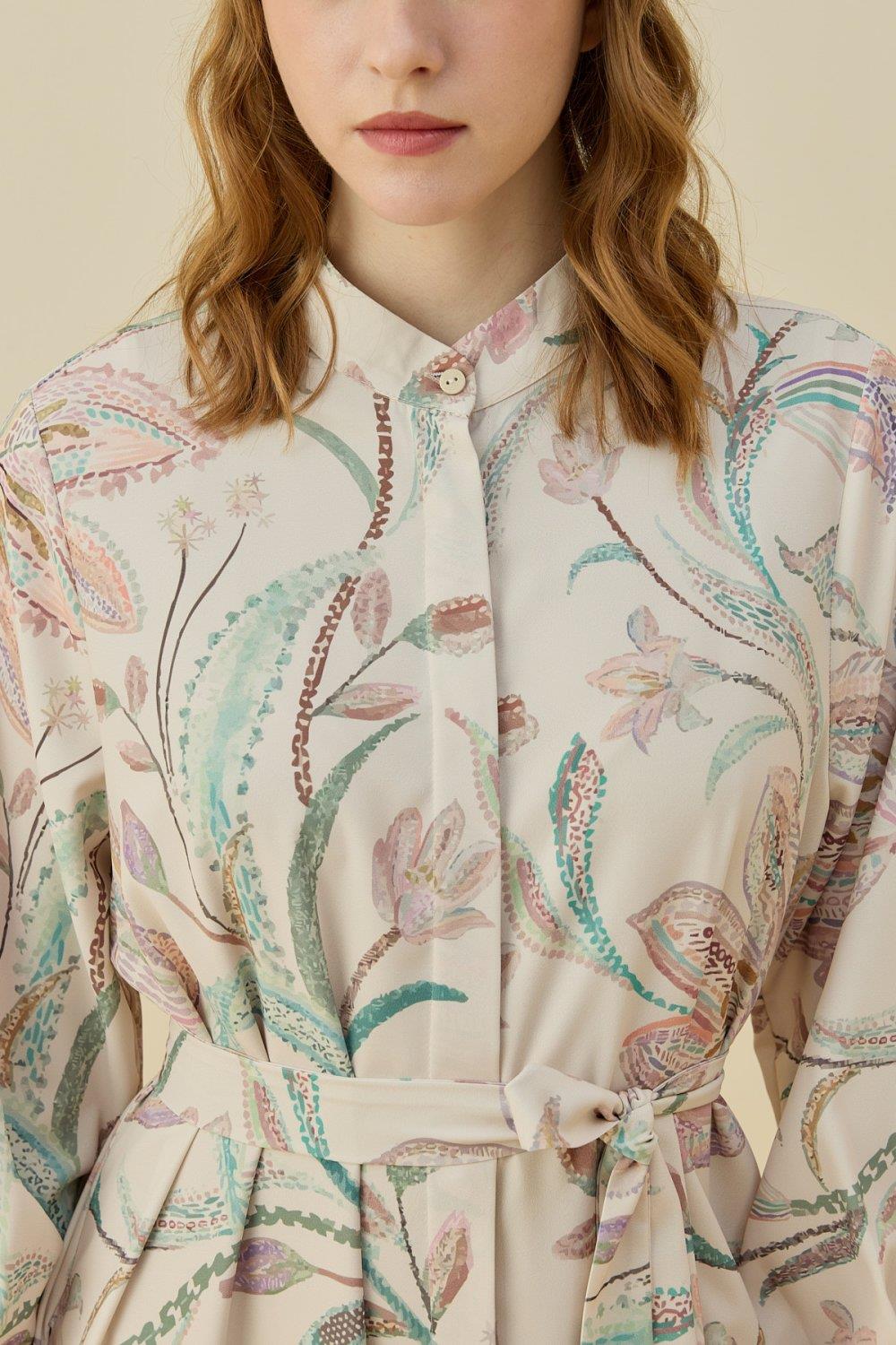 Merwish Çiçekli Yaz Elbise 1776 PudraElbiseMerwish3833MerwishMerwish Çiçekli Yaz Elbise 1776 Pudra