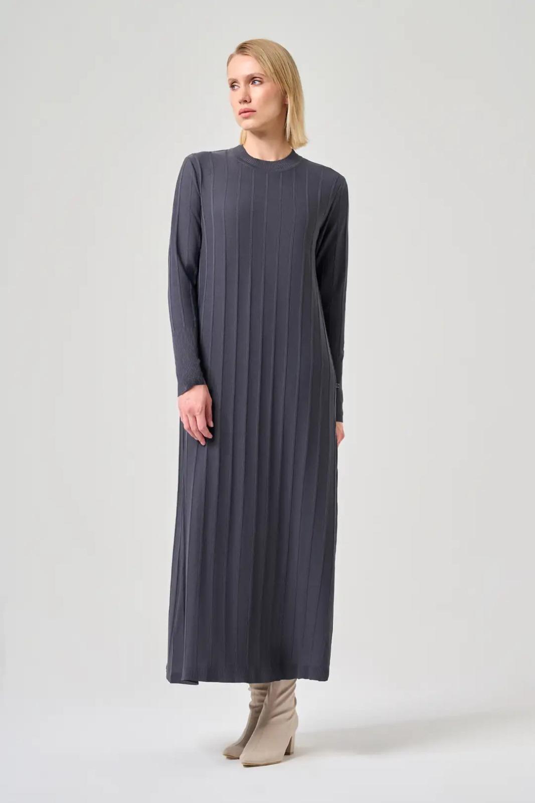 Missa Astana Merserize Elbise AntrasitElbiseMissaUYT0003795MissaMissa Astana Merserize Elbise Antrasit