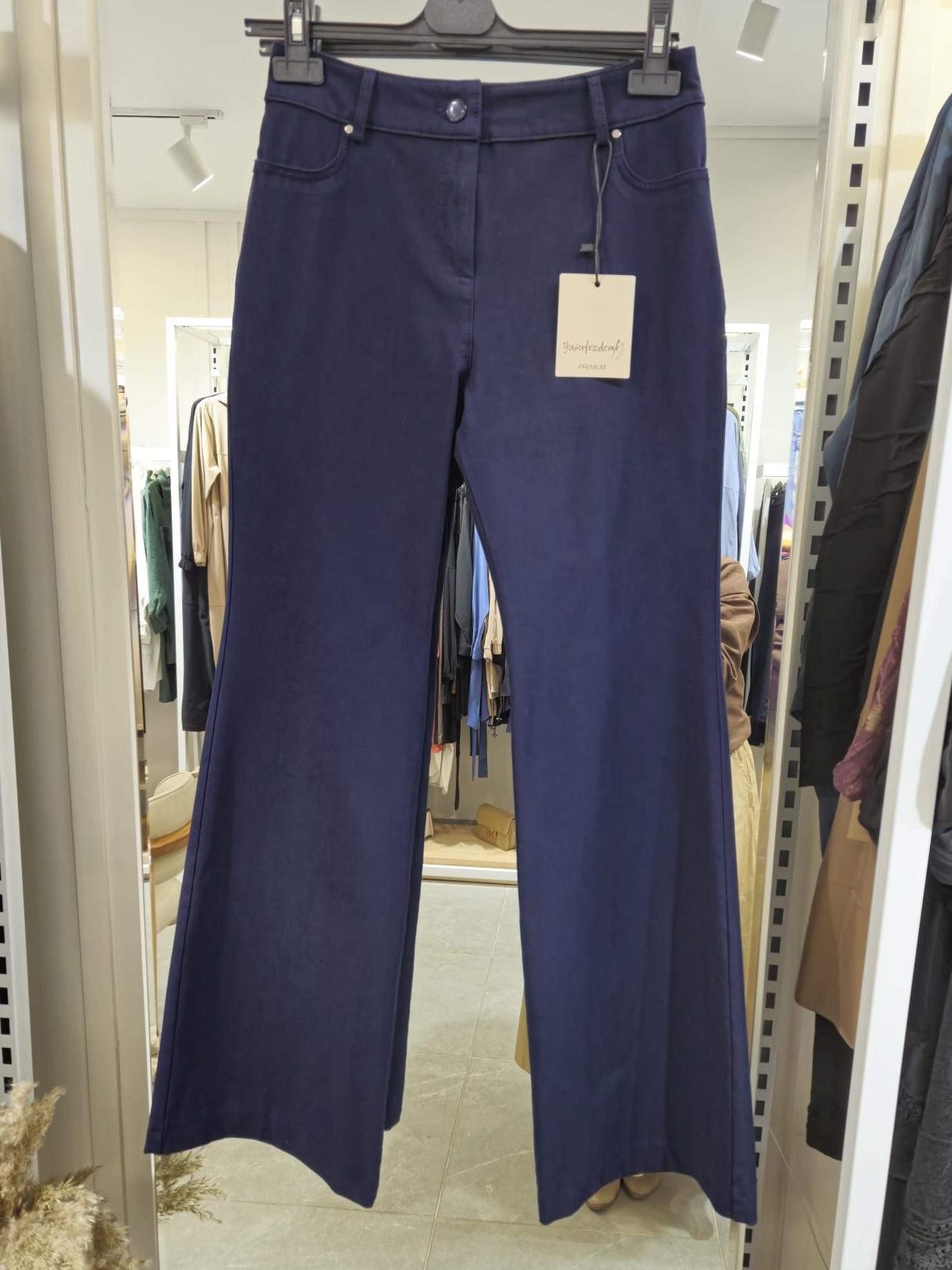 Yusuf Özdemir İspanyol Paça Pantolon Lacivert