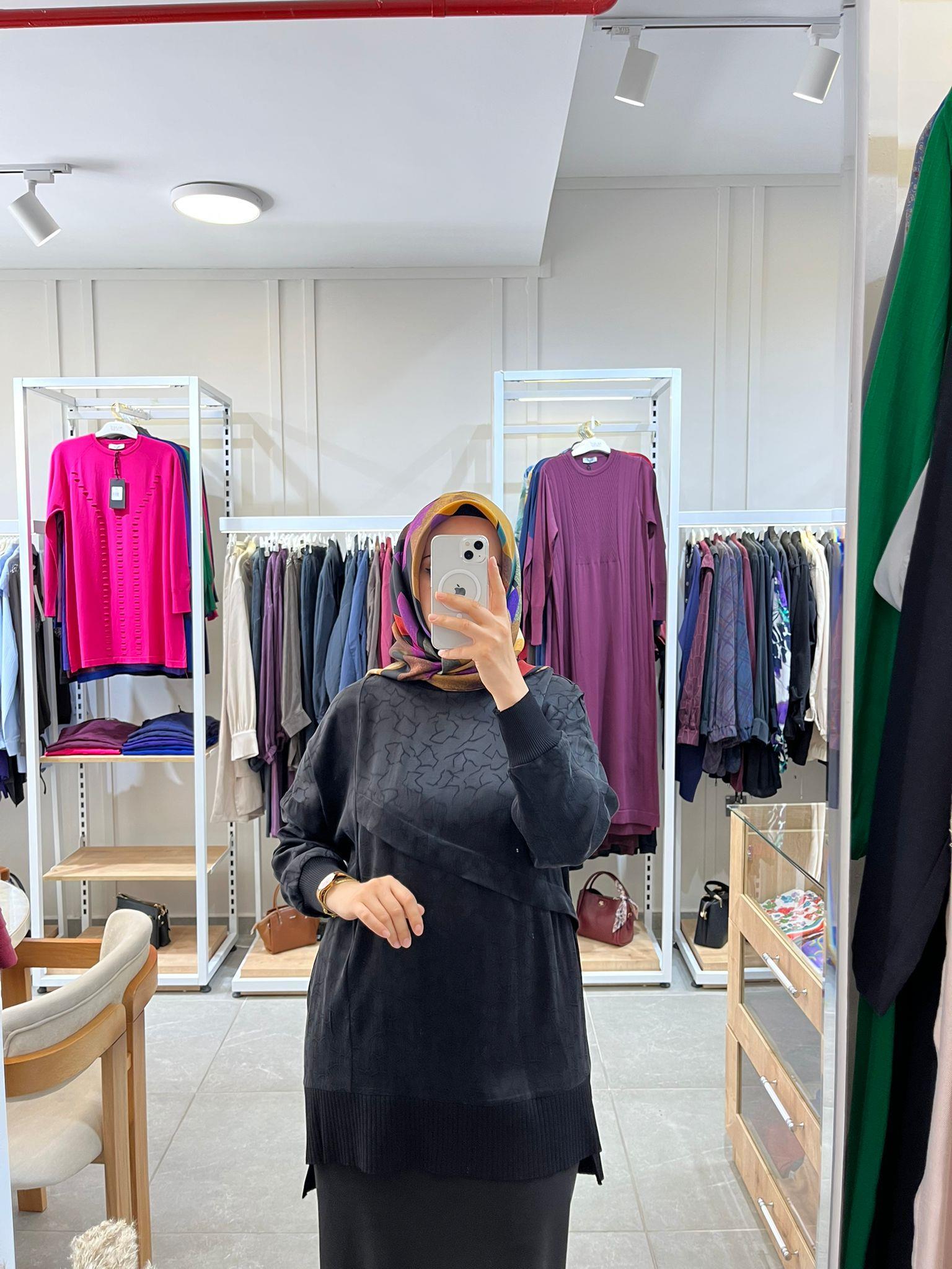 Nuss 3003 Tunik SiyahTunikNussUYT0003685NussNuss 3003 Tunik Siyah