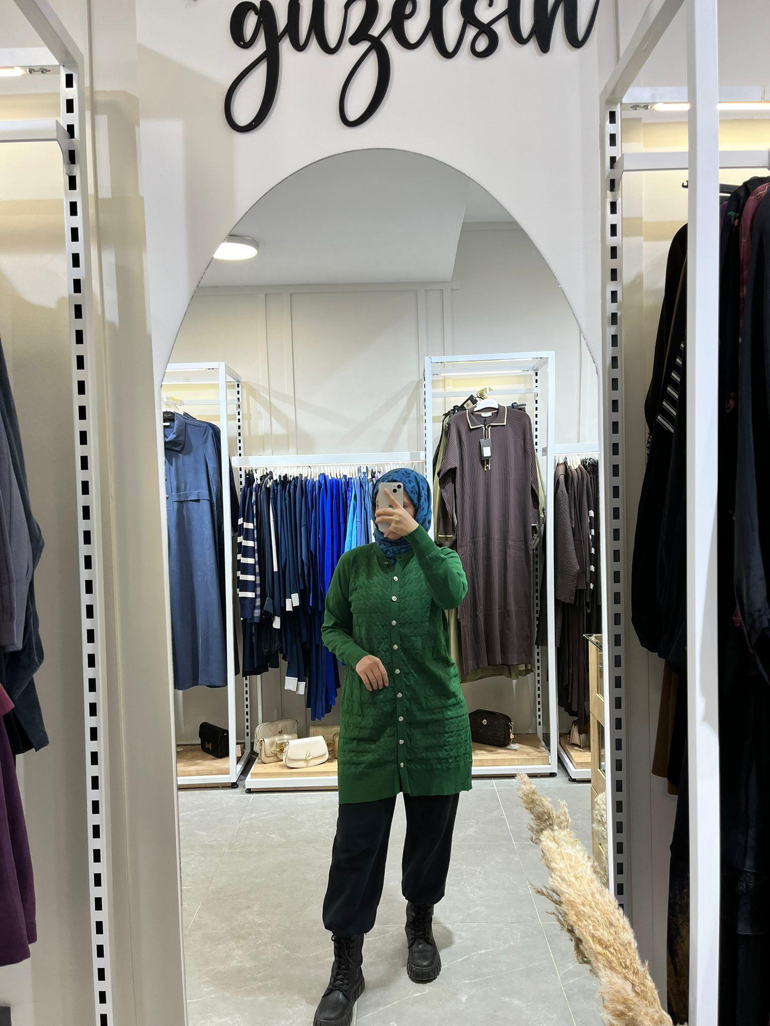 Nuss Kazayağı Desenli Hırka 1111 benetton