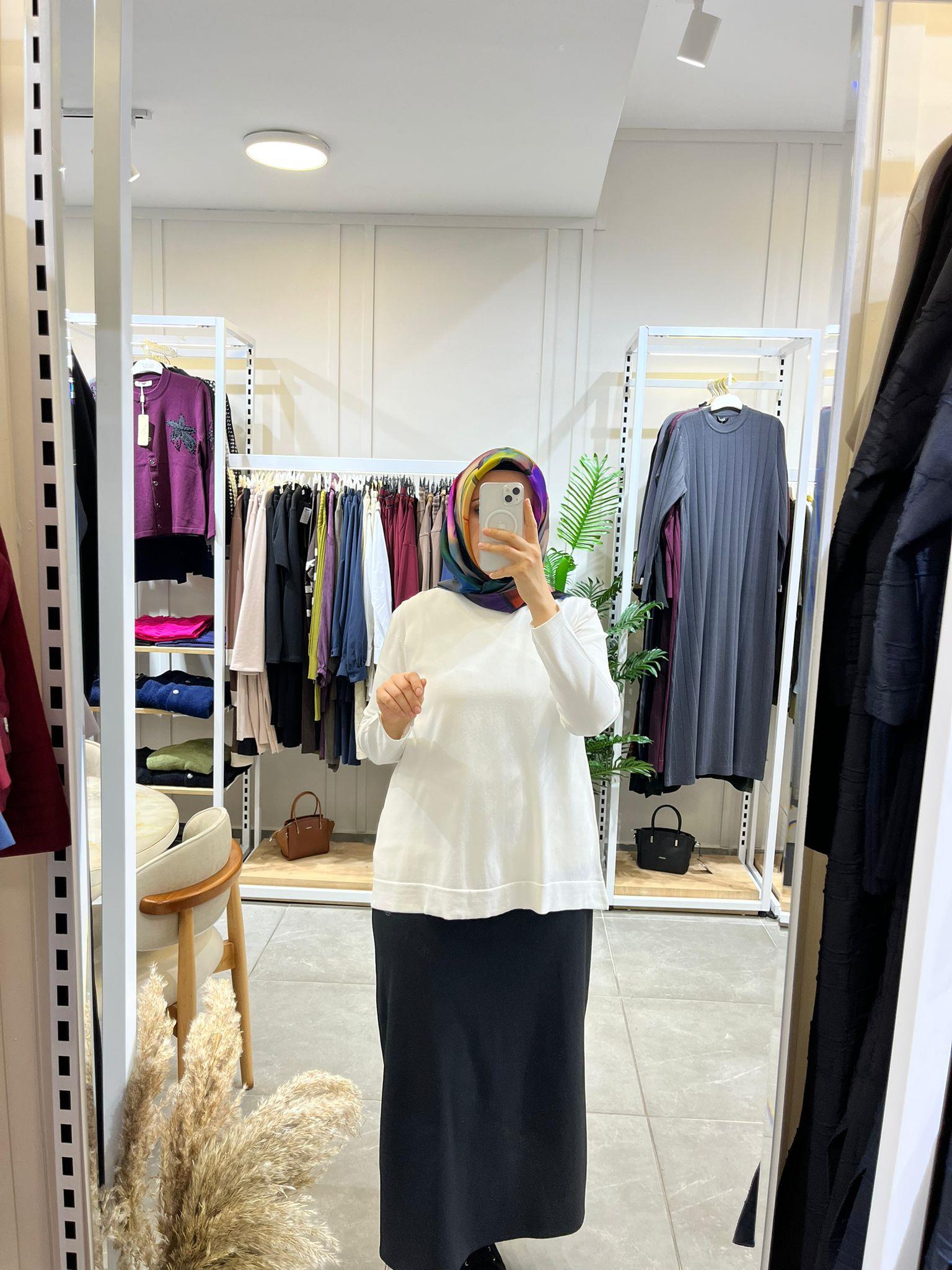 Nuss 902 Basic Merserize Tunik EkruTunikNussUYT0003813NussNuss 902 Basic Merserize Tunik Ekru