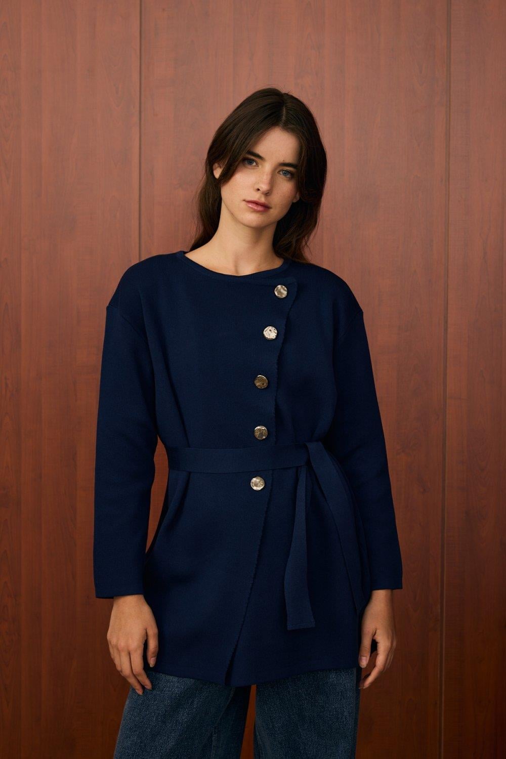 Merwish 1554 Verev Hırka LacivertHırkaMerwishUYT0003774MerwishMerwish 1554 Verev Hırka Lacivert