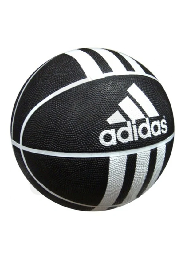 Adidas 3S Rubber 279008 Siyah Beyaz Basket Topu Siyah Beyaz
