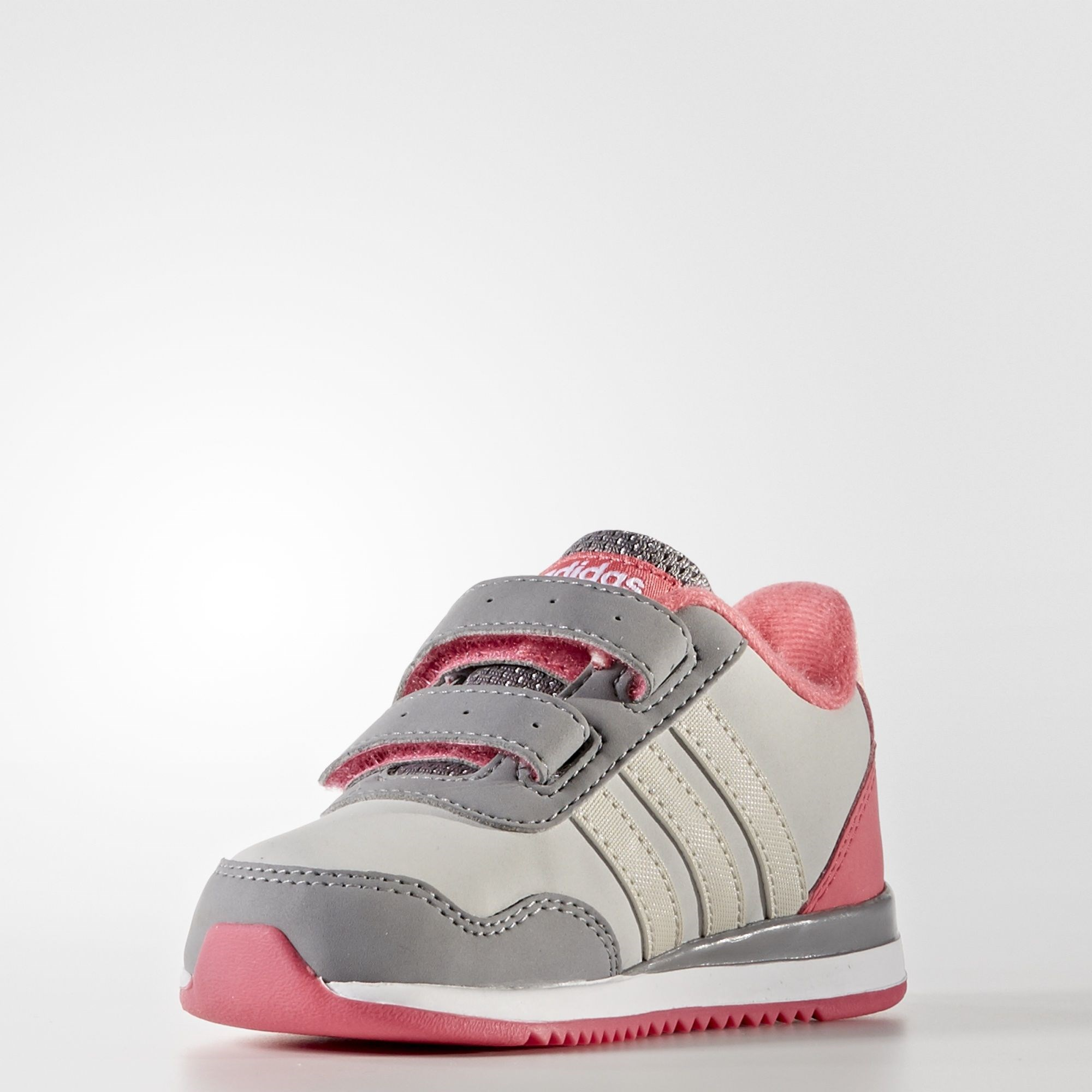 Adidas BC0088 Neo V Jog CMF INF Çocuk Sneaker Ayakkabısı Gri Pembe