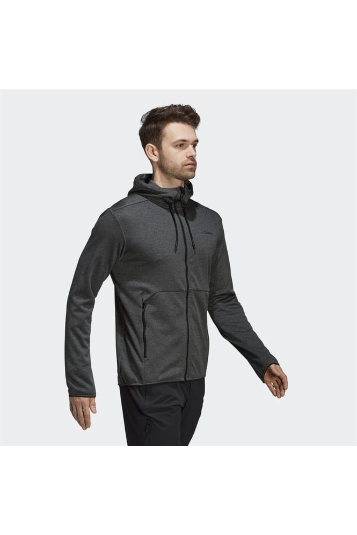 Adidas D73191 Terrex CTC Ho FI Jkt Erkek Eşofman Üstü Gri