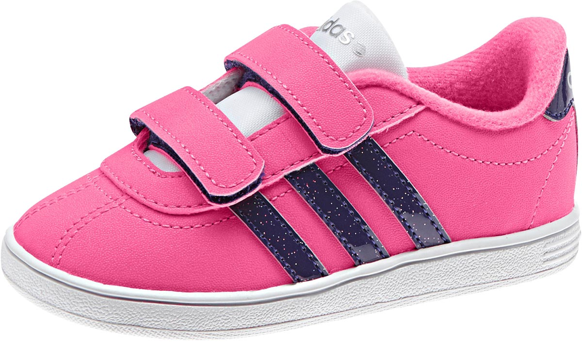 Adidas F97925 VLCOURT CMF INF Çocuk Sneaker Ayakkabısı Pembe Lacivert