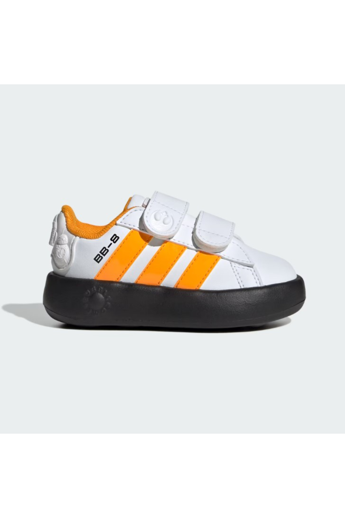 Adidas IH1140 DROIDS Grand Court CF I Çocuk Yürüyüş Ayakkabısı beyaz turuncu