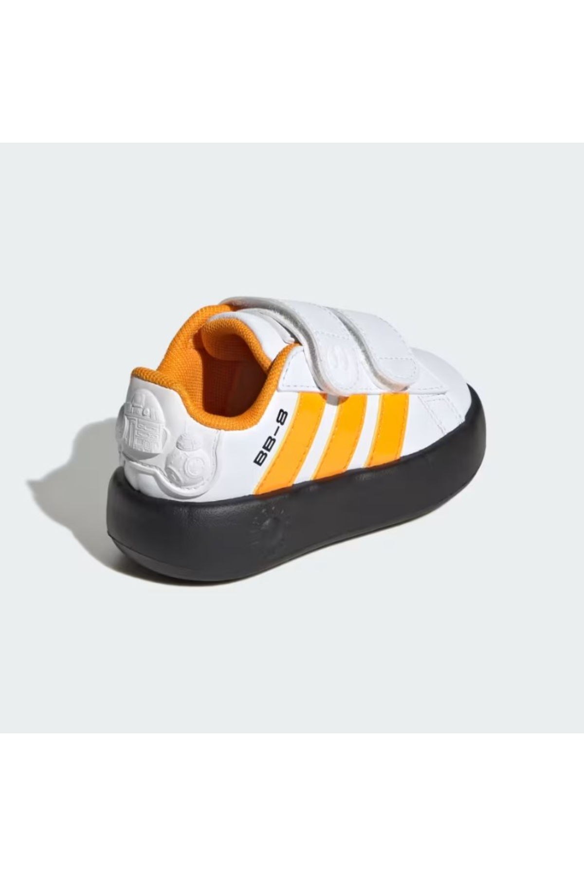Adidas IH1140 DROIDS Grand Court CF I Çocuk Yürüyüş Ayakkabısı beyaz turuncu
