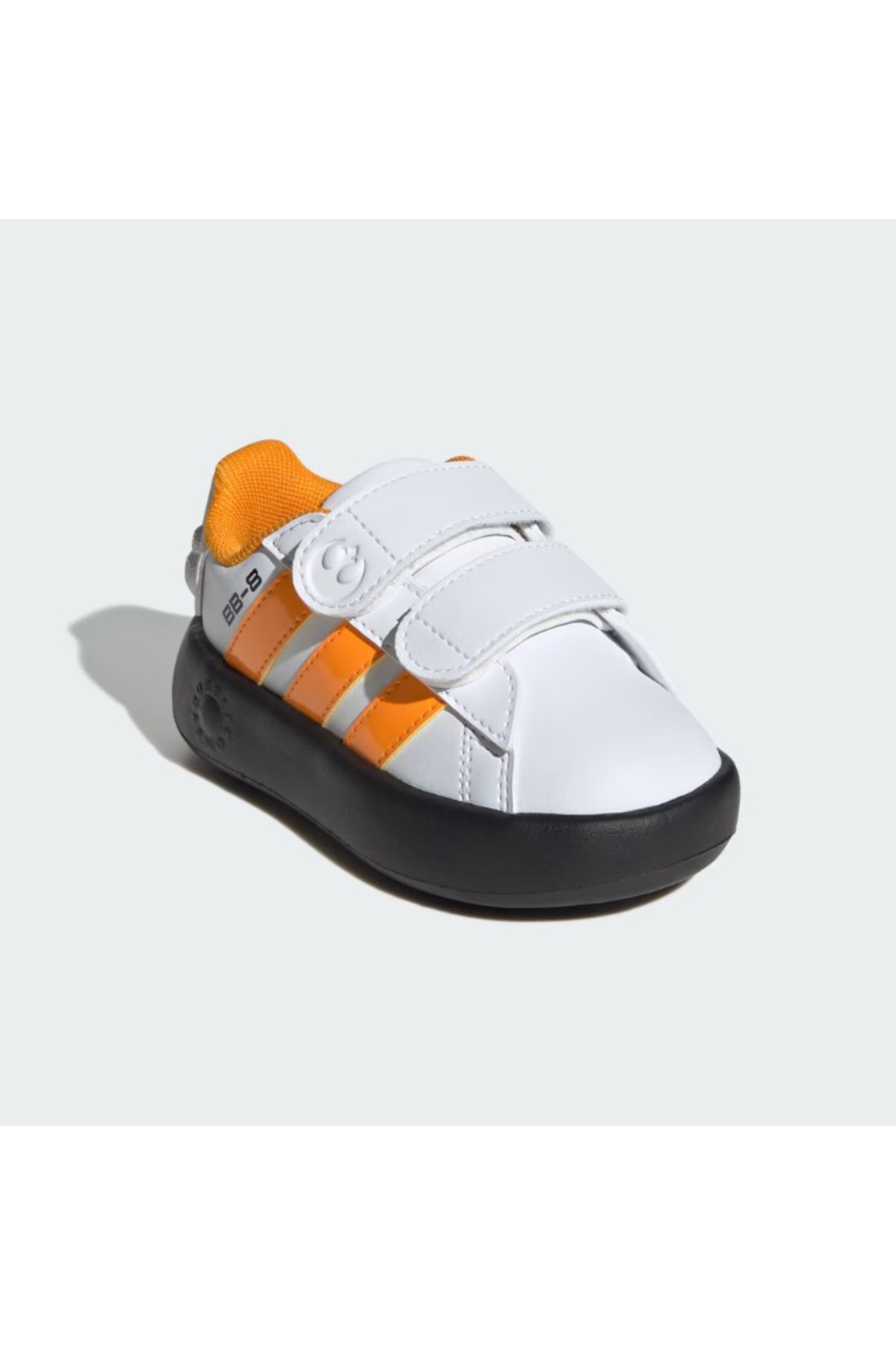 Adidas IH1140 DROIDS Grand Court CF I Çocuk Yürüyüş Ayakkabısı beyaz turuncu