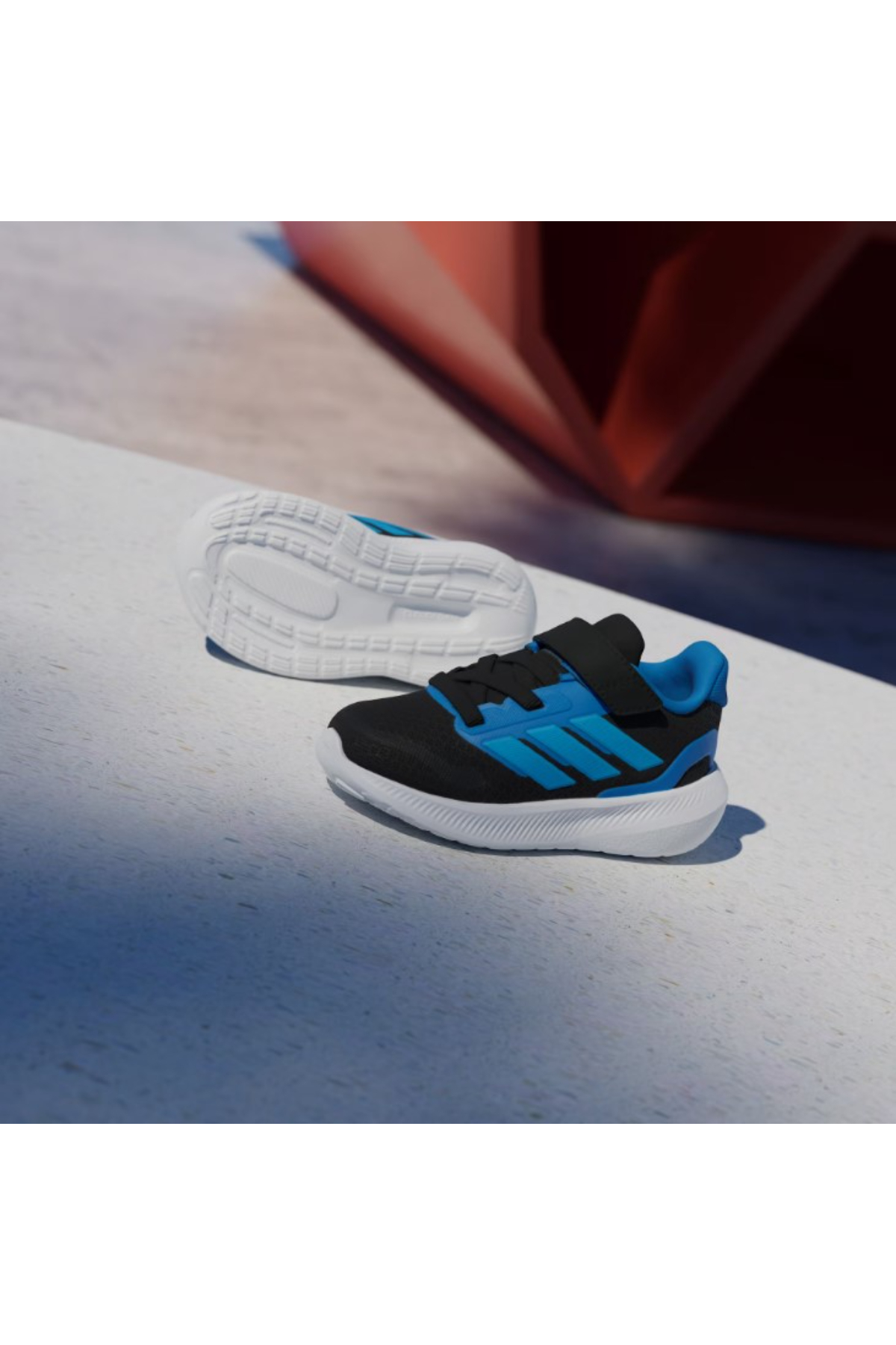 Adidas IH6865 RUNFALCON 5 EL I Çocuk Yürüyüş Ayakkabısı Siyah Mavi