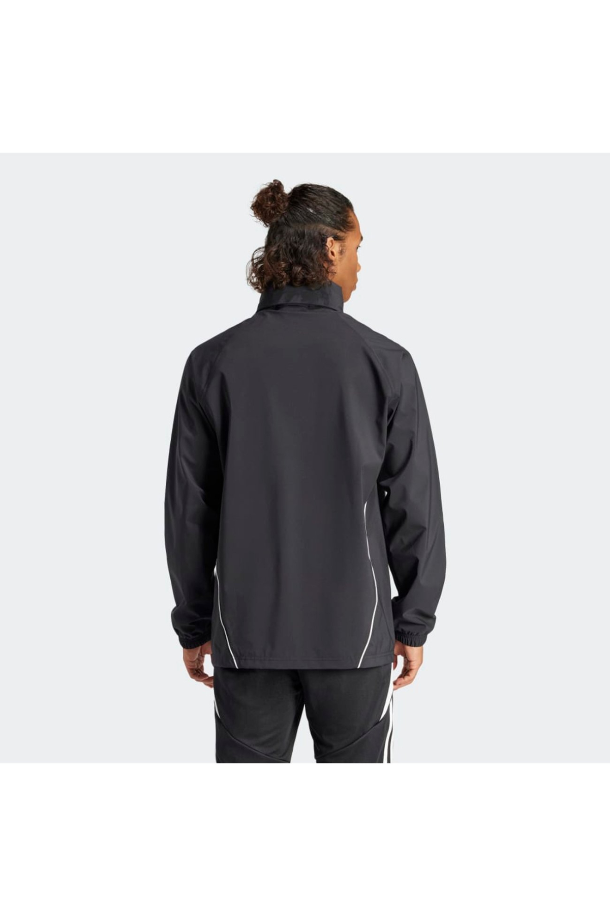 Adidas IJ7390 TIRO24 RA JKT Erkek Yağmurluk  Ceket Siyah Beyaz